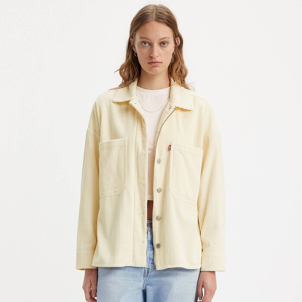 NWOT Levi's zip-front oversized corduroy shirt jacket - S - 100% cotton
